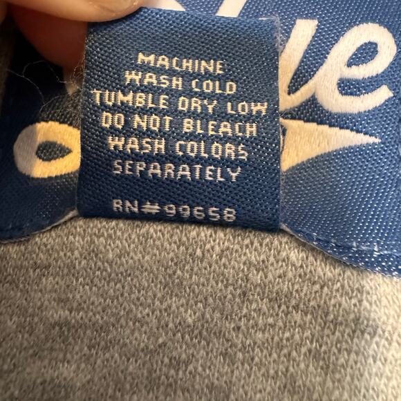 LSU Tigers 1/4 Zip Pullover Sweatshirt Blue 84 Gray Large Embroidered Logo NWOT - Picture 5 of 6